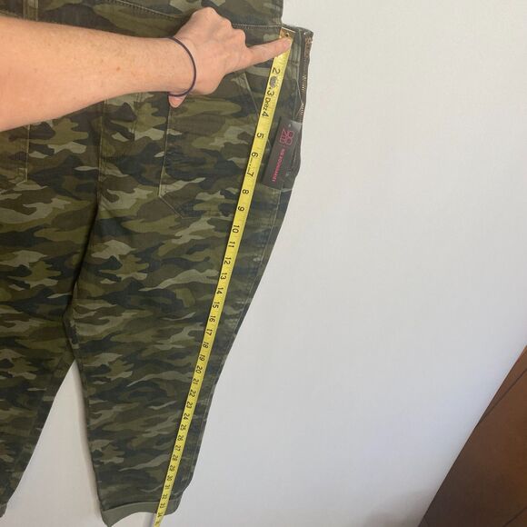 No Boundaries Green Camouflage Utility Overalls Cotton Denim NWT Juniors 11/12 - Picture 9 of 10